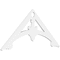 Ekena Millwork Pitch Sellek Architectural Grade PVC Gable Pediment, 48"W x 22"H x 1"P (11/12) GPP048X022X100SLK - alternate 1